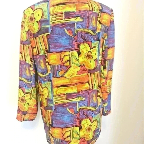 Vintage CEDARS 💯 % SILK Jacket Size Medium EUC - Picture 6 of 12